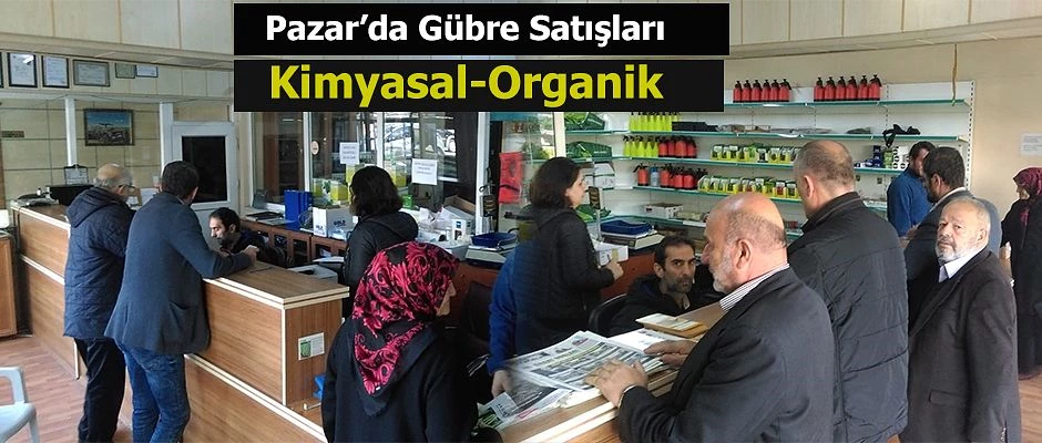 Pazar Ziraat Odasından Kimyasal ve Organik Gübre Satışı