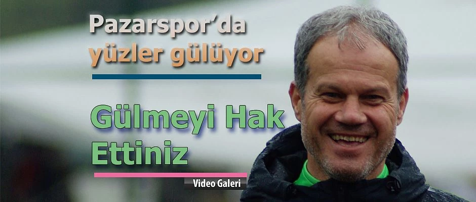 Pazarspor ’da yüzler gülüyor. Hedef Play-Off