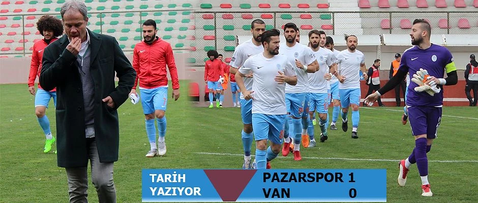 Pazarspor Van deplasmanından 3 puanla dönüyor 0-1