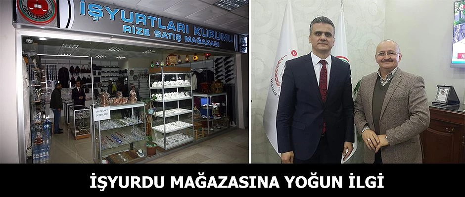 RİZE ADALET SARAYI İŞYURDU MAĞAZASINA YOĞUN İLGİ