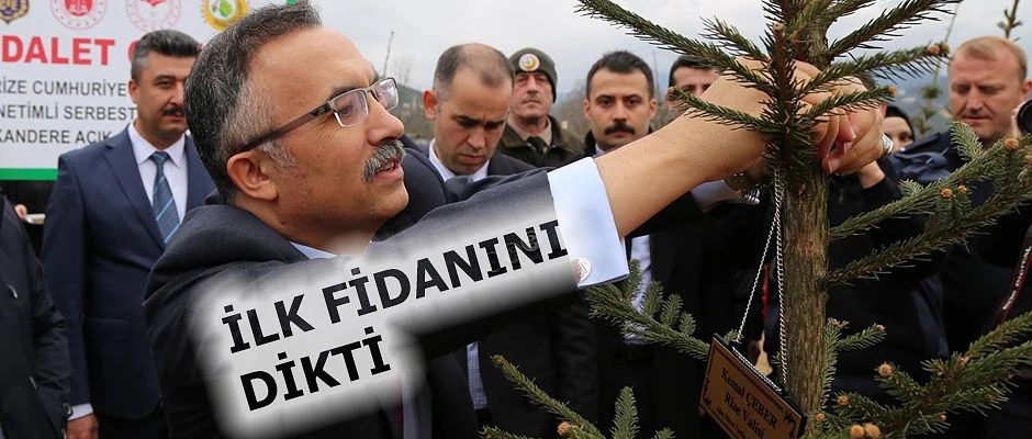 Vali Kemal Çeber, Adalet Ormanının İlk Fidanını Dikti