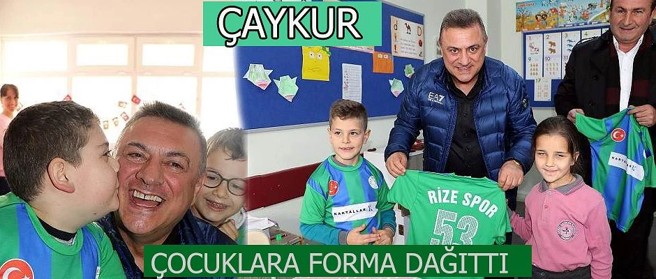 ÇAYKUR RİZESPOR FINDIKLI’DA FORMA DAĞITTI