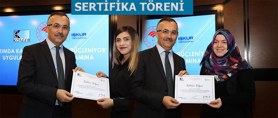 Girişimci Kadınlar Sertifikalarını Vali Kemal Çeber’in Elinden Aldı
