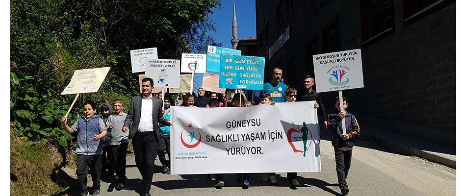 Güneysu ve Derepazarı’nda Sağlıklı Yaşam Yürüyüşü