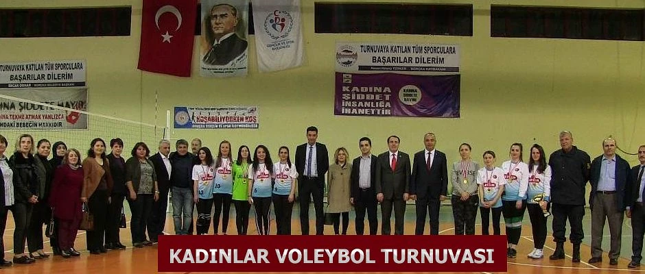 KADINLAR VOLEYBOL TURNUVASI DÜZENLENDİ