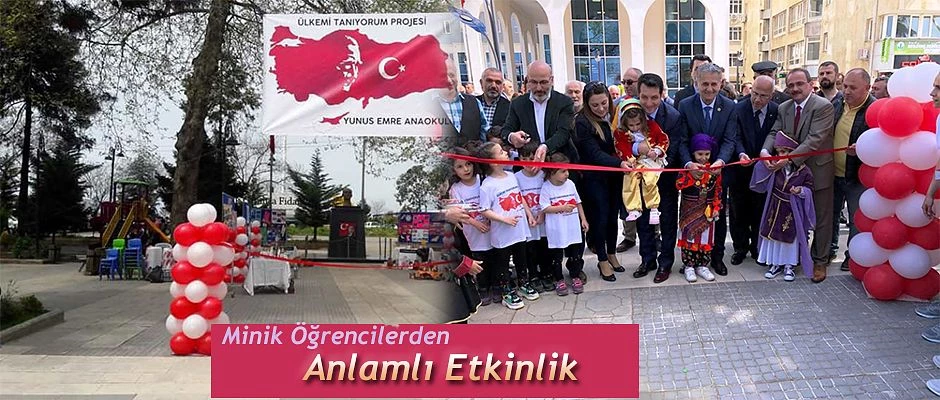 MİNİK ÖĞRENCİLERDEN ÜLKEMİ TANIYORUM ETKİNLİĞİ