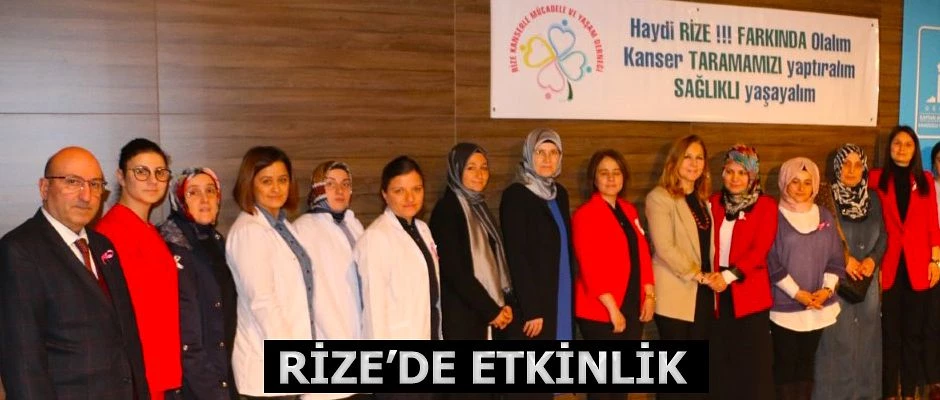 Rize’de “1-7 Nisan Kanser Haftası” etkinlikleri