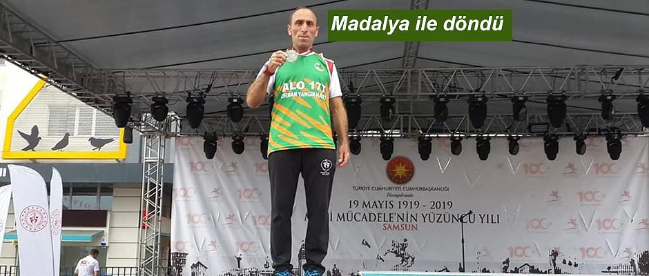 19 MAYIS YARI MARATONUNDAN GÜMÜŞ MADALYA İLE DÖNDÜ DÖNDÜ