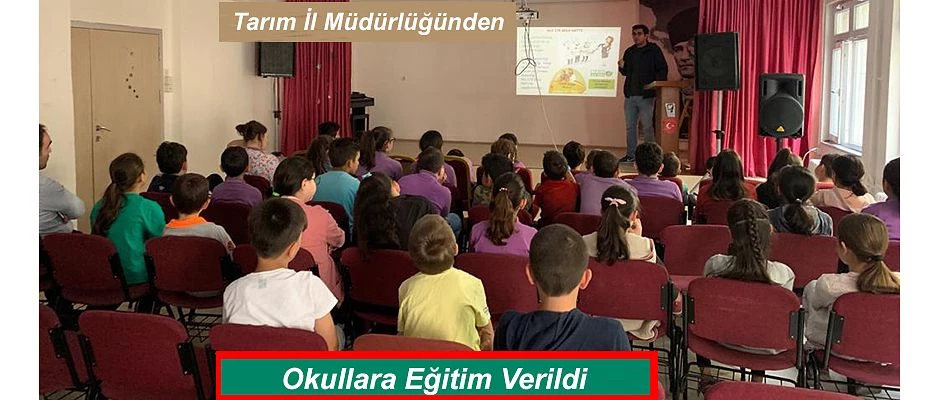 ARTVİN TARIM İL MÜDÜRLÜĞÜ OKULLARDA EĞİTİM VERDİ.