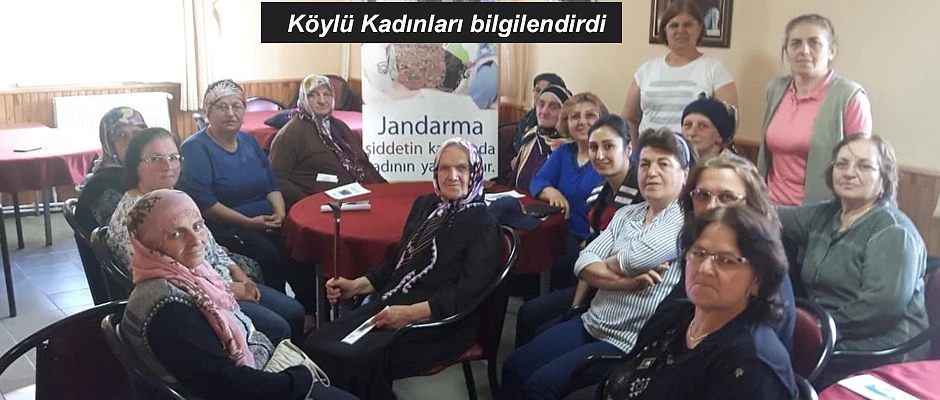 ARTVİN’DE JANDARMA EKİPLERİ KÖYLÜ KADINLARI BİLGİLENDİRDİ