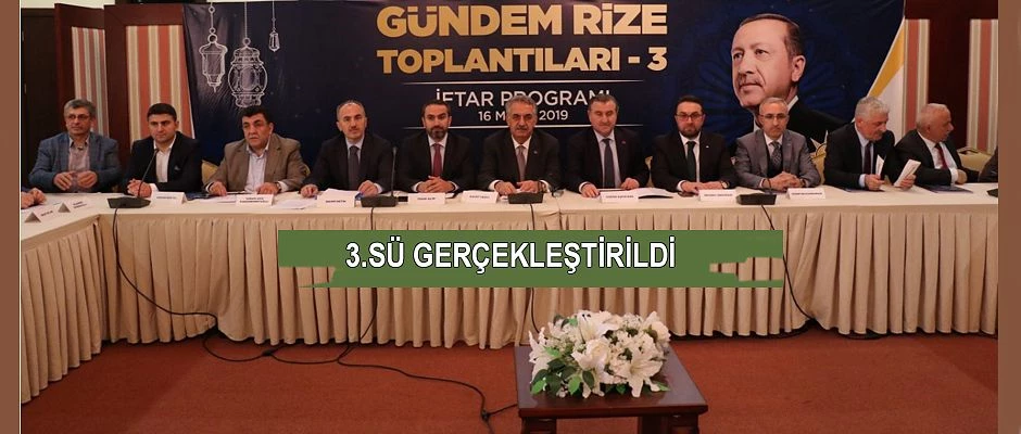 Gündem Rize Toplantılarının 3.sü Gerçekleştirildi