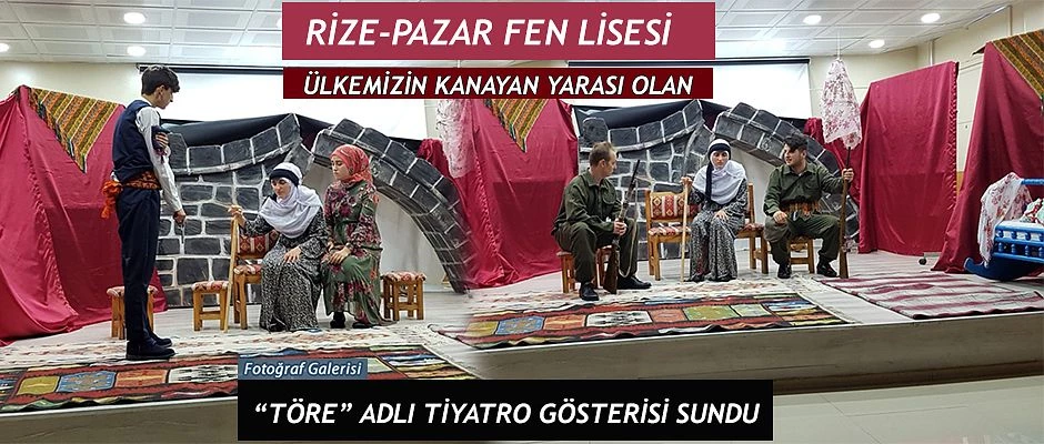 Rize-Pazar Fen Lisesinden Yılsonu Tiyatrosu