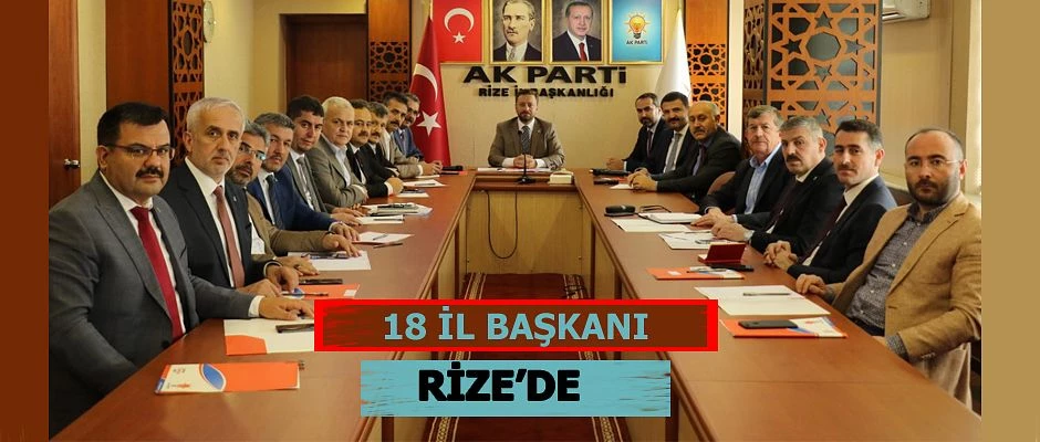 Rize‘de 18 İl Başkanı 18 Gönül Sofrasına Konuk Oldu.