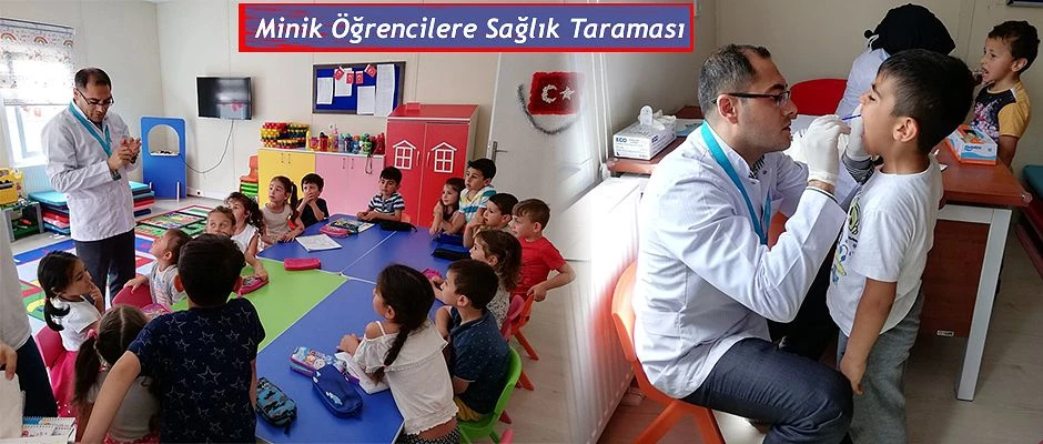 TOPLUM SAĞLIĞI BU DEFA DA MİNİK ÖĞRENCİLERLE BİRLİKTE İDİLER