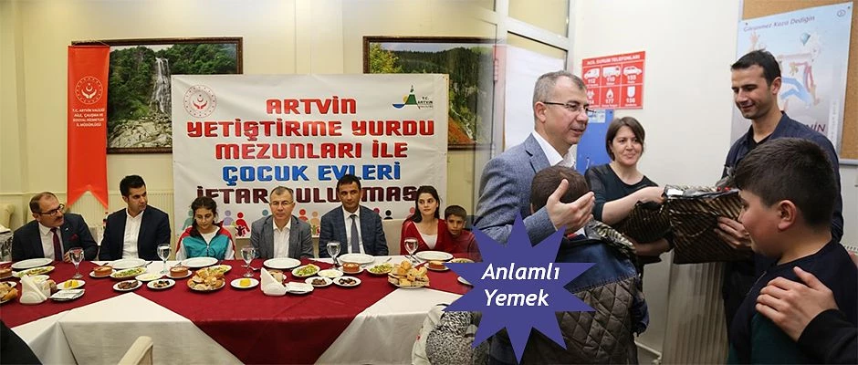 VALİ DORUK,  ÇOCUK EVLERİNDE KALAN ÇOCUKLARLA İFTAR AÇTI