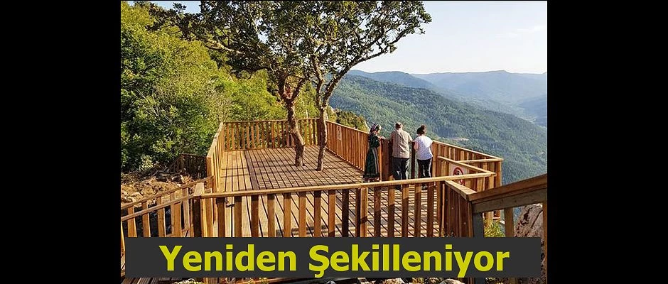 YÜRÜYÜŞ YOLU YENİ BİR PEYZAJ ÇALIŞMASI İLE ŞEKİLLENİYOR..