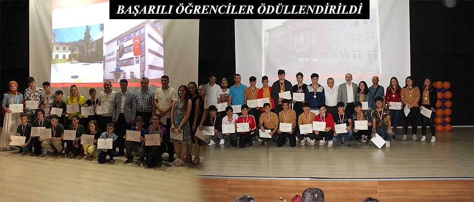 BAŞARILI ÖĞRENCİLER ÖDÜLLENDİRİLDİ.