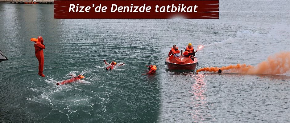 Denizde Güvenlik Eğitimi Tatbikatı Yapıldı