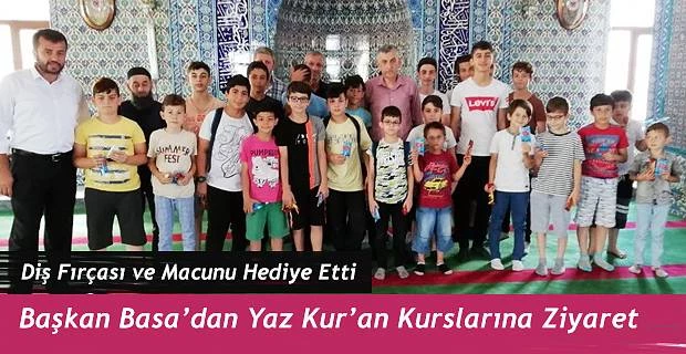 Belediye Başkanı Basa’dan yaz kursu öğrencilerine ziyaret