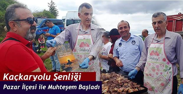 Kaçkar yolu Şenliği Şölenle başladı. Başkan Basa CİHA Kalesinde ziyafet verdi.