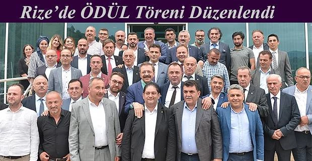 RİZE’DE VERGİ ÖDÜL TÖRENİ GERÇEKLEŞTİRİLDİ.