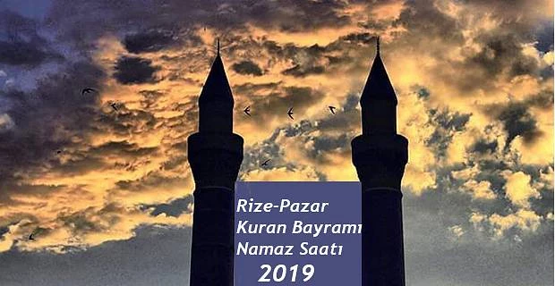 Rize ve ilçelerinin bayram namazı saatleri
