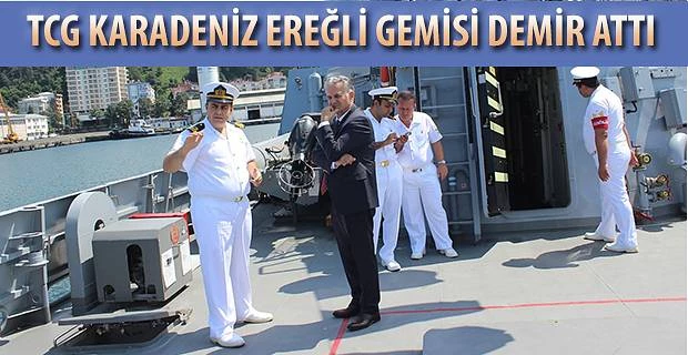 TCG KARADENİZ EREĞLİ ( P-1214) GEMİSİ HOPAPORT’A DEMİR ATTI