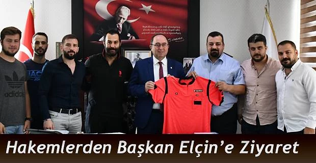 TÜRKİYE FAAL FUTBOL HAKEMLERİ DERNEĞİ ARTVİN ŞUBESİ BAŞKAN ELÇİN’İ ZİYARET ETTİ