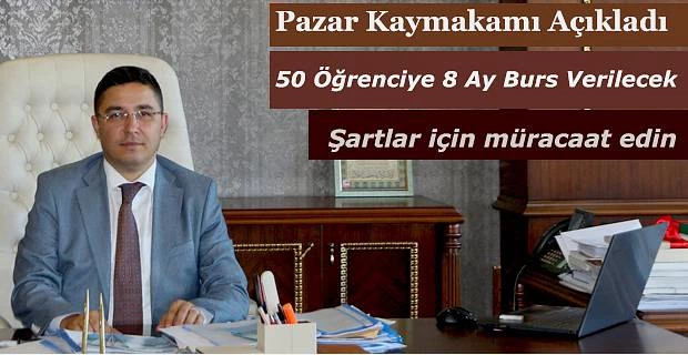 50 öğrenciye 8 ay boyunca burs verilecek. Burs için başvurular alınmaya başladı.