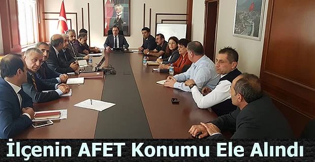 AFET VE ACİL DURUM KOORDİNASYON TOPLANTISI YAPILDI