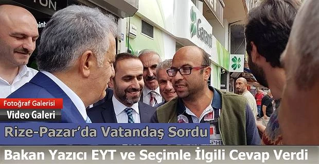 Bakan Yazıcı Pazar’da EYT ve Erken Seçim için neler dedi.