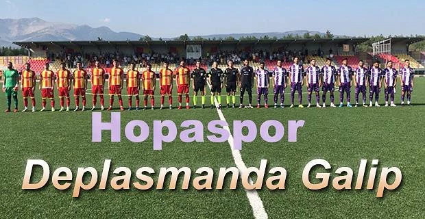 Hopaspor deplasmanda galip geldi.