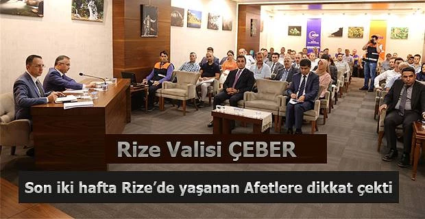 Rize Afet Müdahale Planı Masabaşı Tatbikatı Gerçekleştirildi