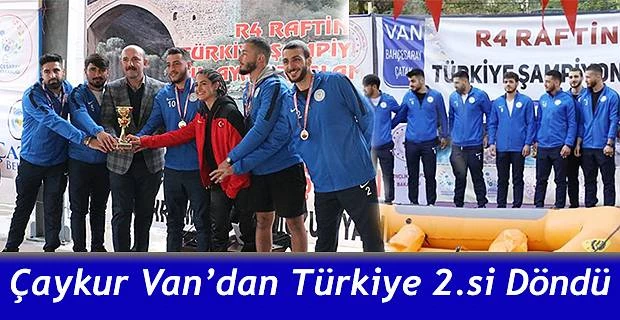 ÇAYKURSPOR RAFTİNG TAKIMI VAN’DA TÜRKİYE İKİNCİSİ OLDU