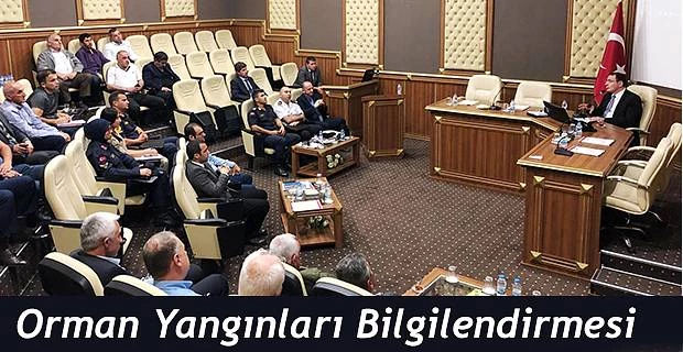 E MUHTARLAR-ORMAN VE ELEKTRİK YANGINLARINA KARŞI BİLGİLENDİRİLDİ.