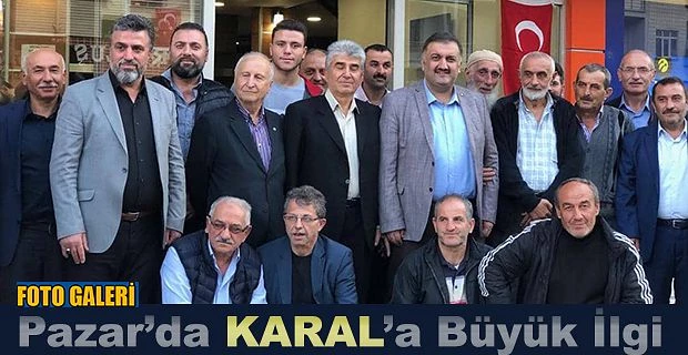 Hasan Karal’a Pazar’da yoğun ilgi