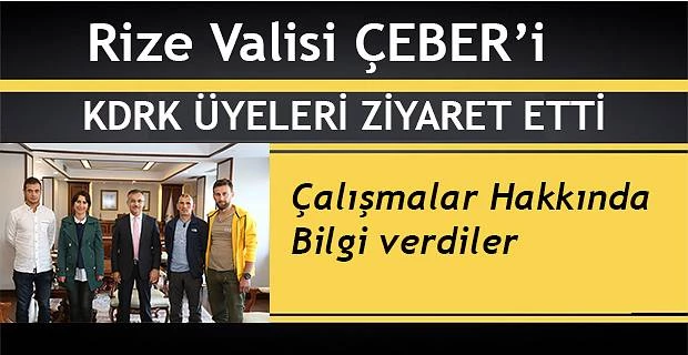 KDRK’DAN VALİ ÇEBER’E TEŞEKKÜR PLAKETİ