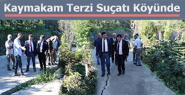 Pazar Kaymakamı Terzi Suçatı Köyünü ziyaret etti