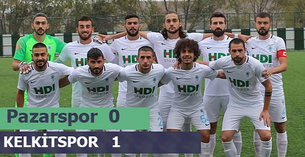 Pazarspor 1-0 Mağlup oldu