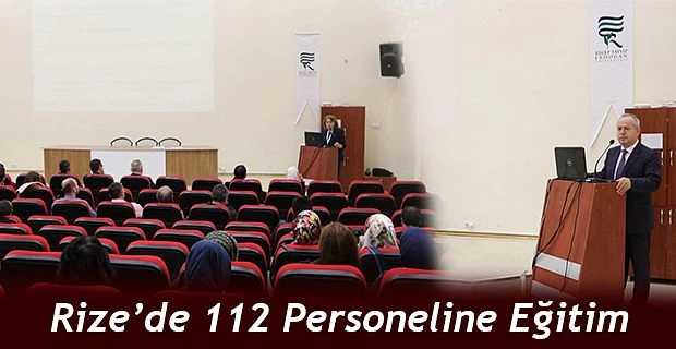 Rize’de 112 Personellerine 