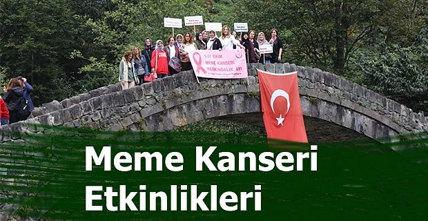 Rize’de Ekim Ayı Meme Kanseri Etkinlikleri