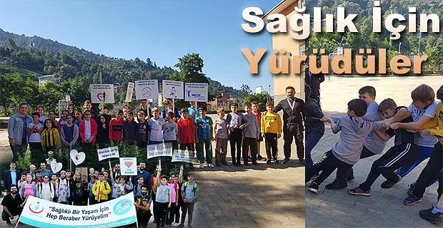 Rize’de “Sağlıklı Yaşam Yürüyüşü” etkinlikleri