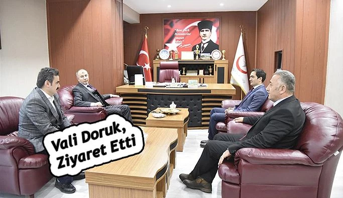 ARTVİN VALİSİ YILMAZ DORUK, İL SAĞLIK MÜDÜRLÜĞÜNÜ ZİYARET ETTİ