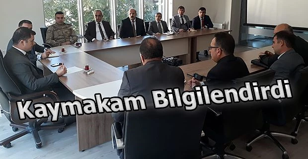 FİDAN DİKİM TÖRENİ İLE İLGİLİ TOPLANTI YAPTI