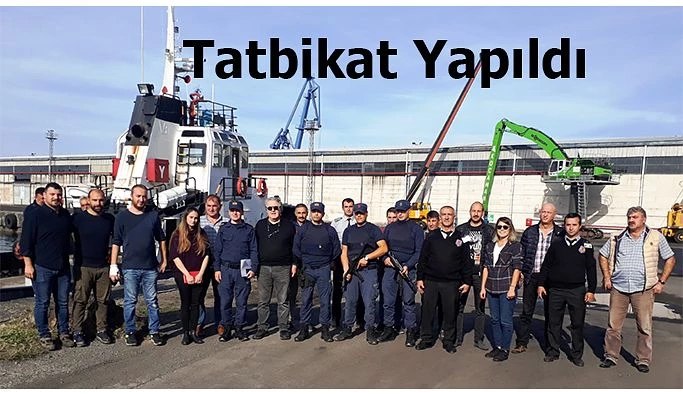 GERÇEĞİ ARATMAYAN TATBİKAT YAPILDI