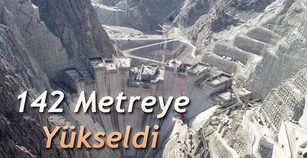 GÖVDE YÜKSEKLİĞİ 142 METREYE YÜKSELDİ