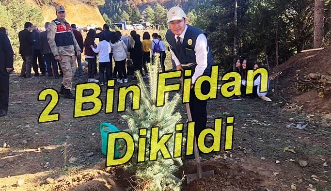 MİLLİ AĞAÇLANDIRMA GÜNÜNDE 2 BİN FİDAN DİKİLDİ