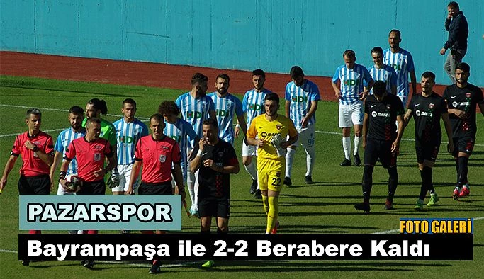 Pazarspor evinde berabere kaldı