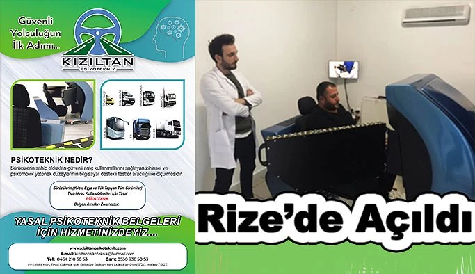 Rize’de Açıldı