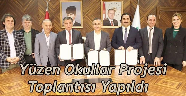 VALİ KEMAL ÇEBER YÜZEN OKULLAR PROJESİ TOPLANTISINA KATILDI